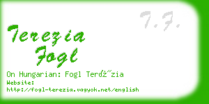 terezia fogl business card